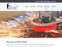 Tablet Screenshot of falcon-steel.com